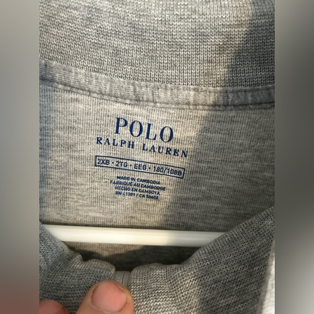 Polo Ralph Lauren Men’s full zip NWT Gray Jogger Jacket 2XL - Picture 7 of 8